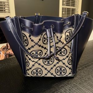 Tory Burch T Monogram McGraw Dragonfly Tote